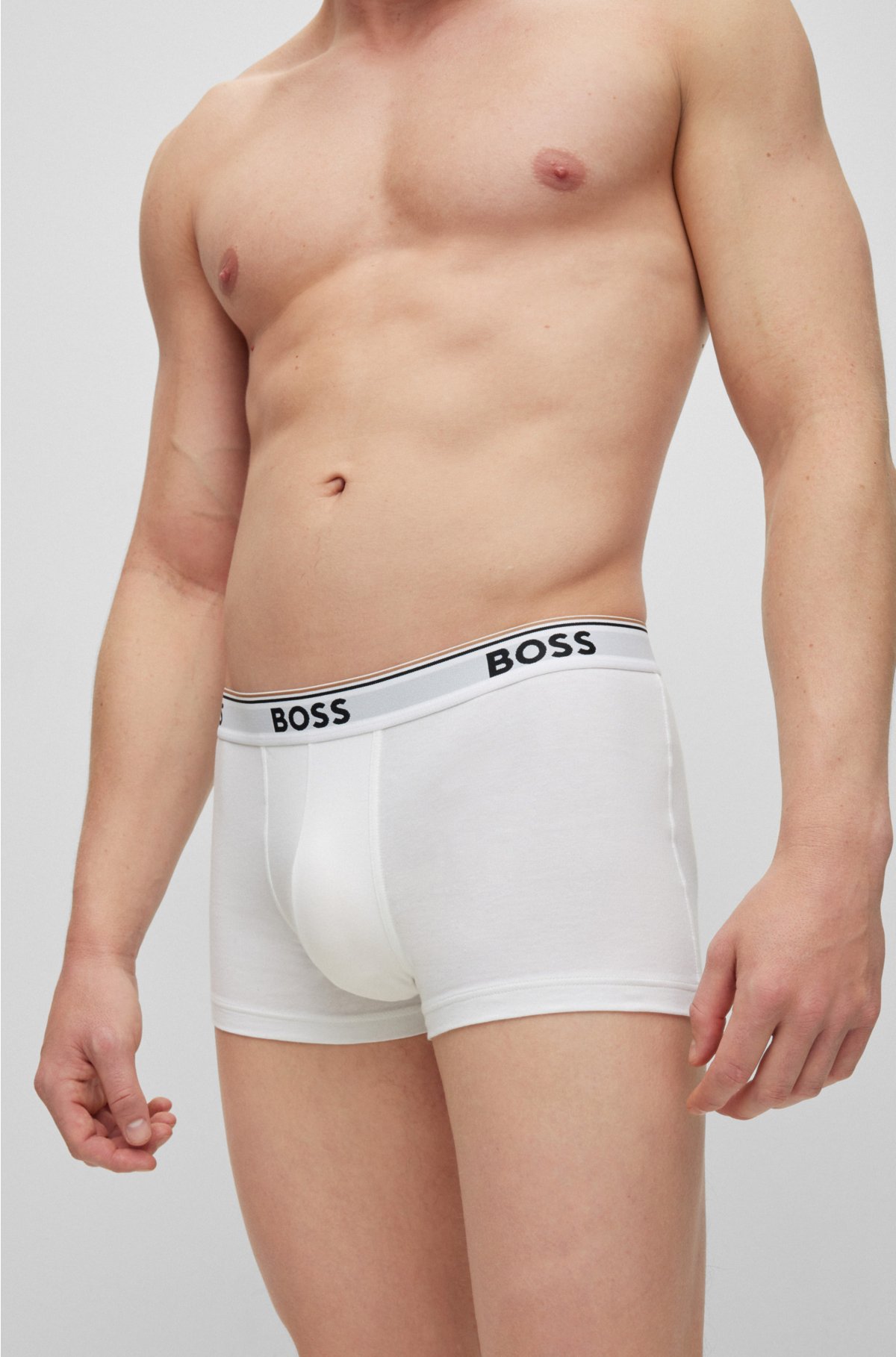 BOSS - Pakke med tre i med stræk og logo-linning