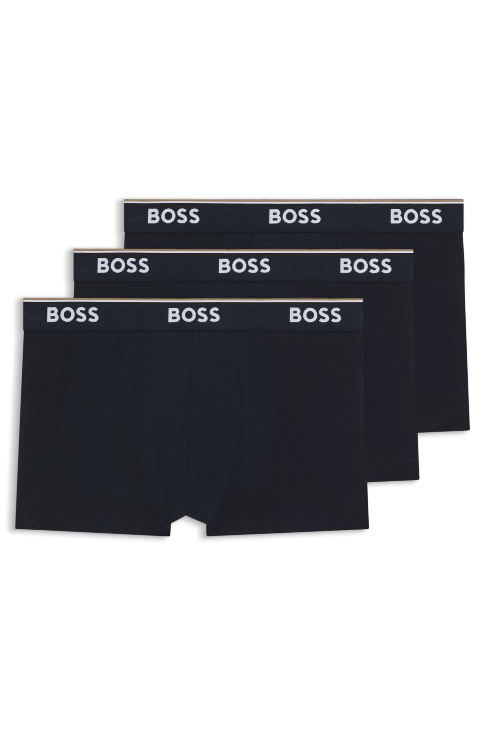 Three-pack stretch-cotton trunks