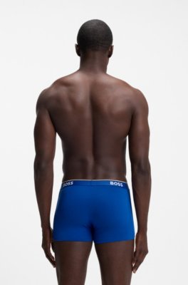 Boss Korta Boxershorts Power 3-pack 487 Blå Mörkblå Grå Antracit Mångfärgad Storlek herr – bild 3