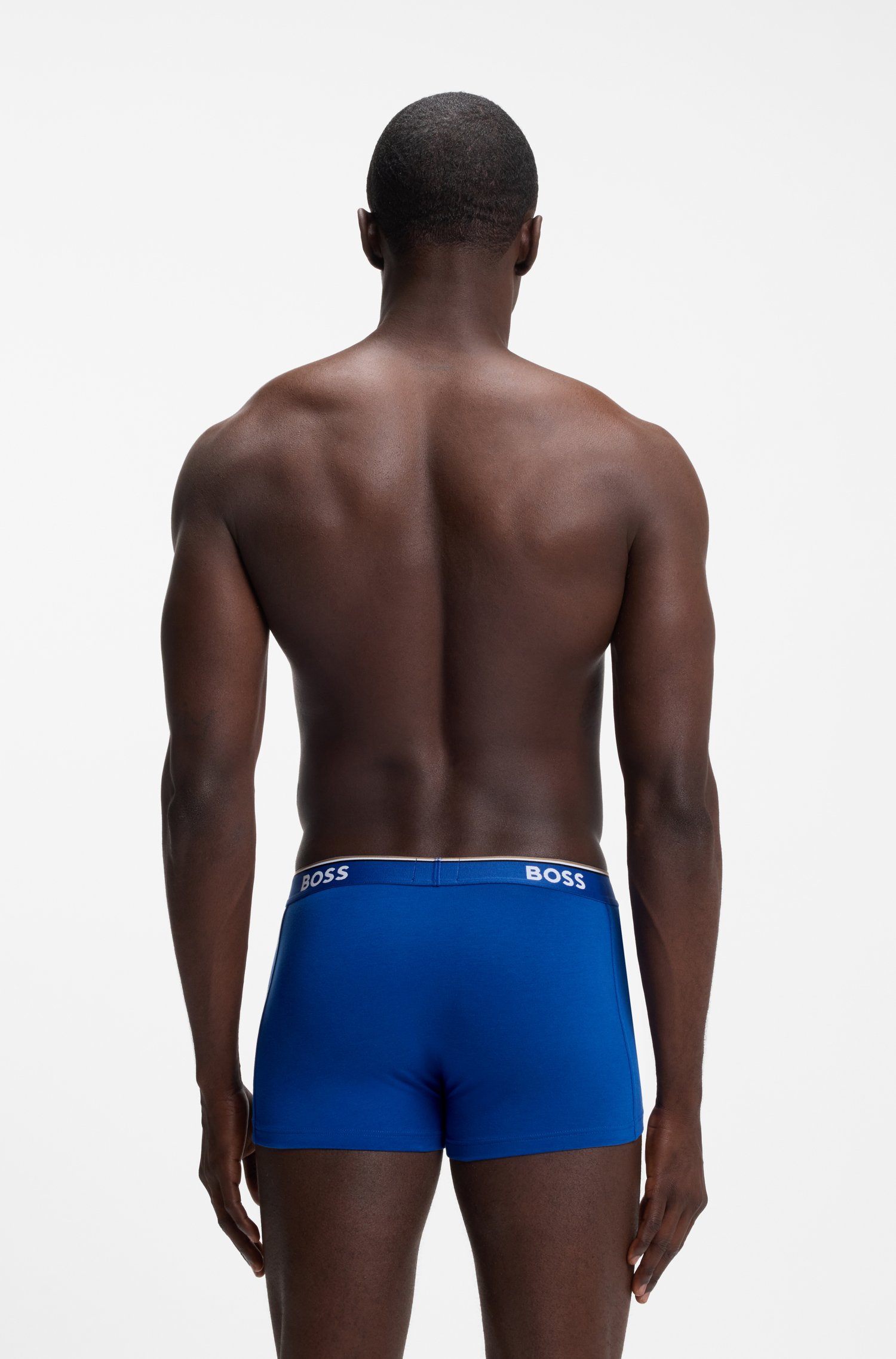 Boss Three-pack stretch-cotton trunks kalsonger herr – bild 2
