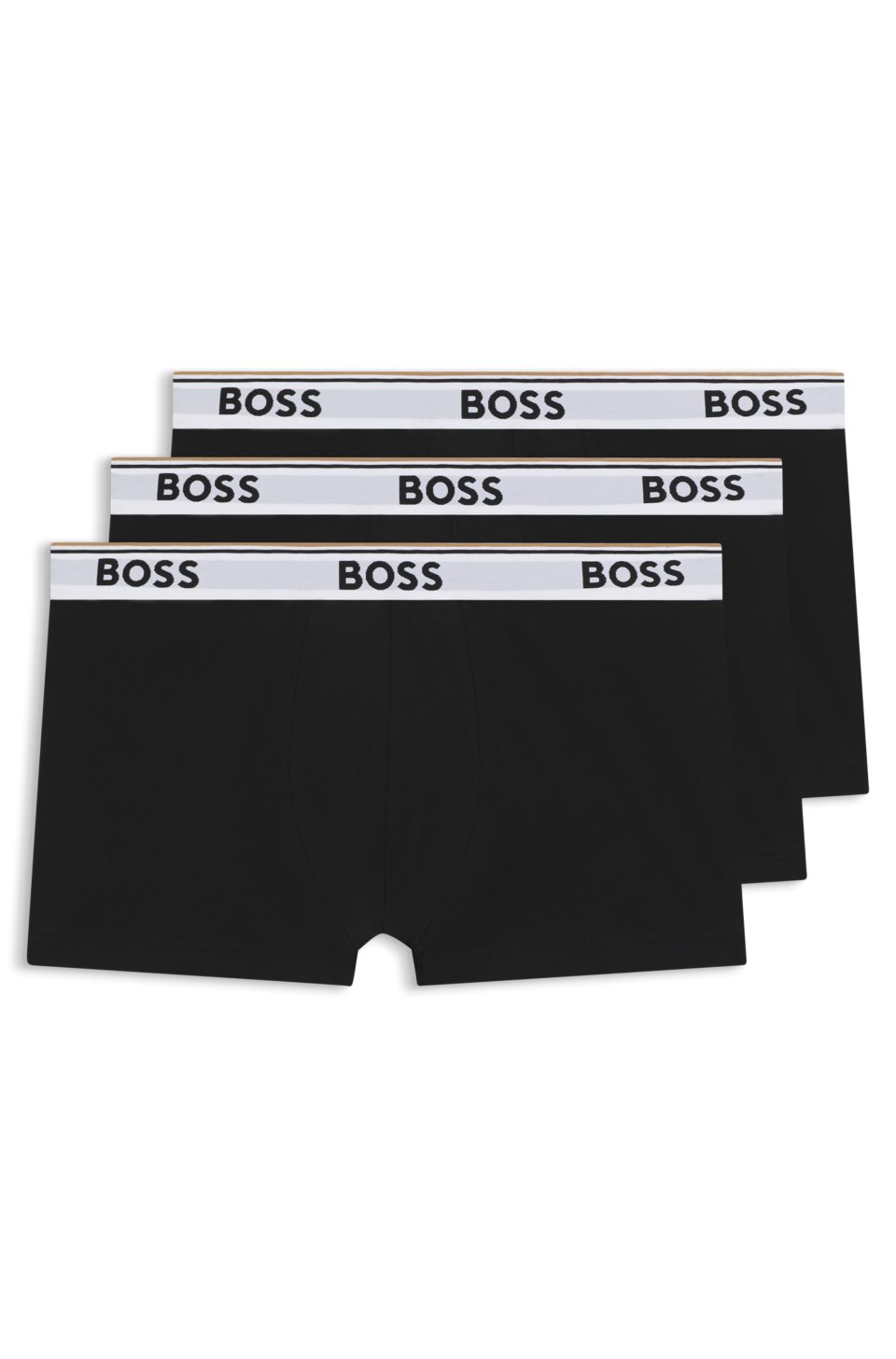 Three-pack stretch-cotton trunks