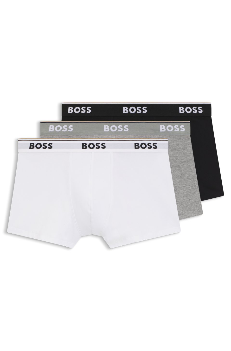 Three-pack stretch-cotton trunks