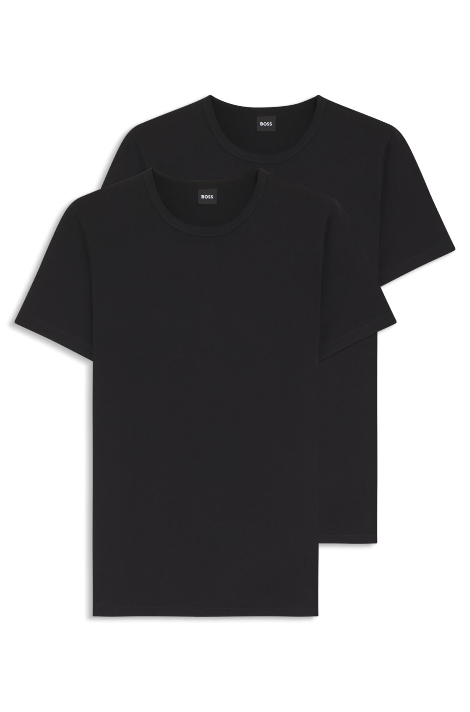 Two-pack of underwear T-shirts in stretch cotton