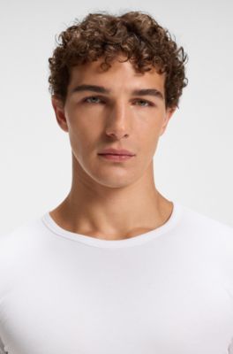 Two-pack of underwear T-shirts in stretch cotton, White
