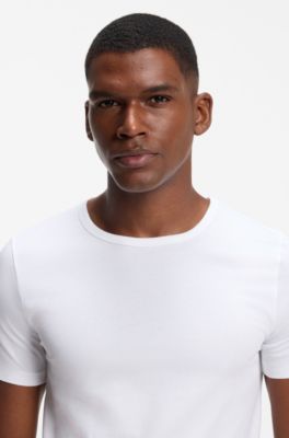 Two-pack of underwear T-shirts in stretch cotton, White