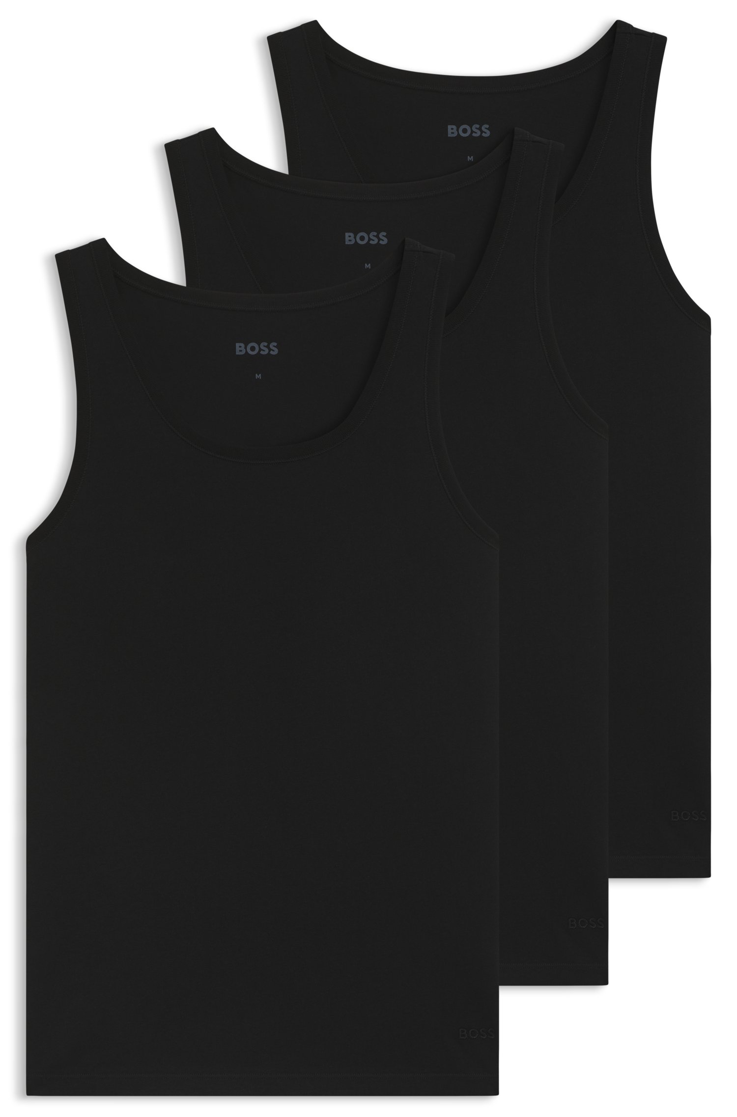Boss Three-pack cotton vests underställ herr