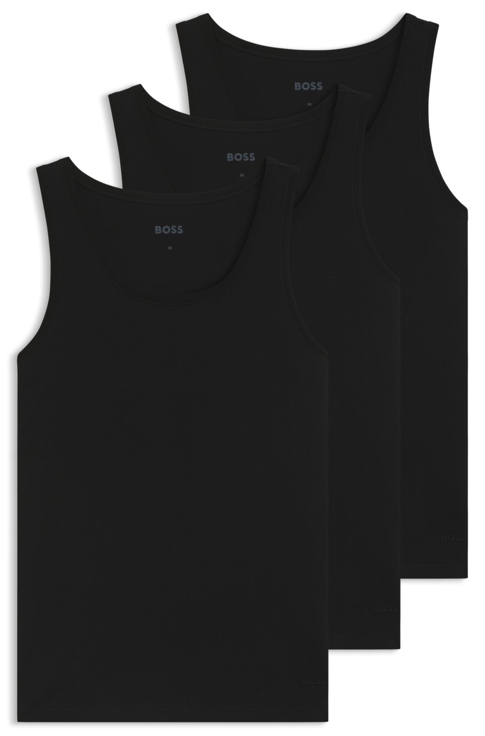 Three-pack cotton vests