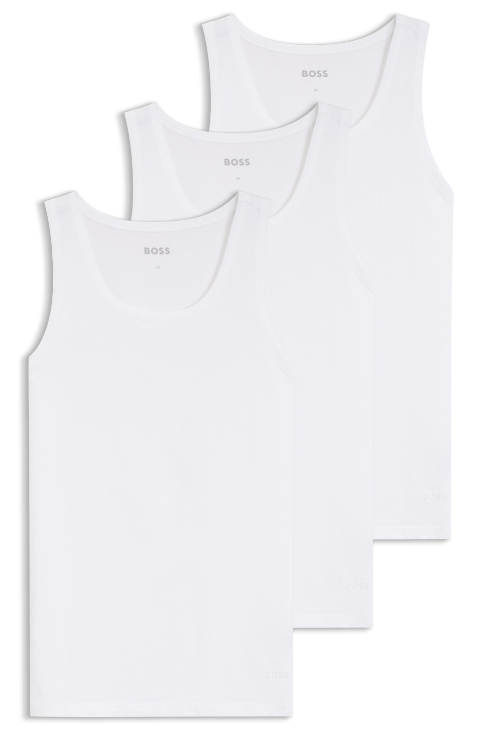 Three-pack cotton vests