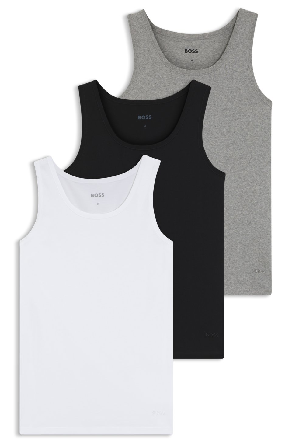 Three-pack cotton vests