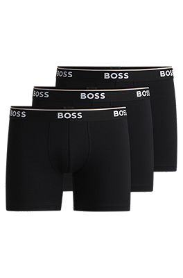 BOSS - ボクサーパンツ3枚セット ストレッチコットン ロゴ