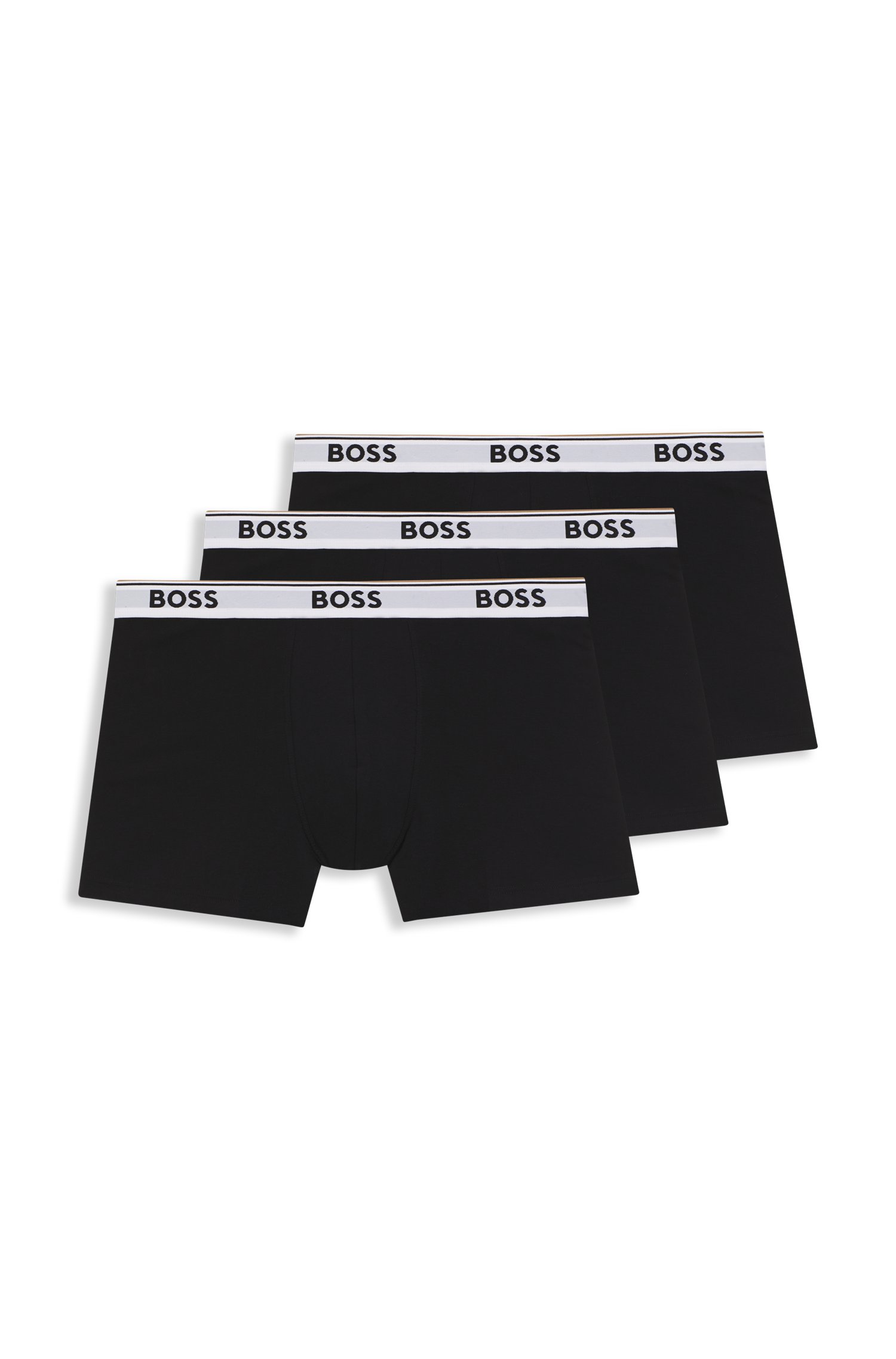 Boss Pack 3 Boxershorts med svart logotyp herr – bild 2