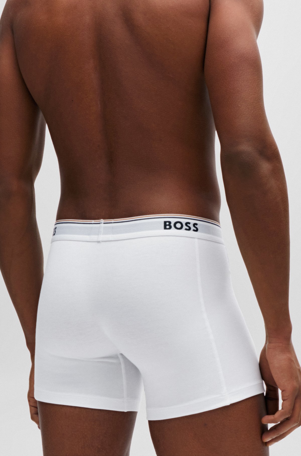 BOSS - ボクサーパンツ3枚セット ストレッチコットン ロゴ BOSS - ボクサーパンツ3枚セット ストレッチコットン ロゴ