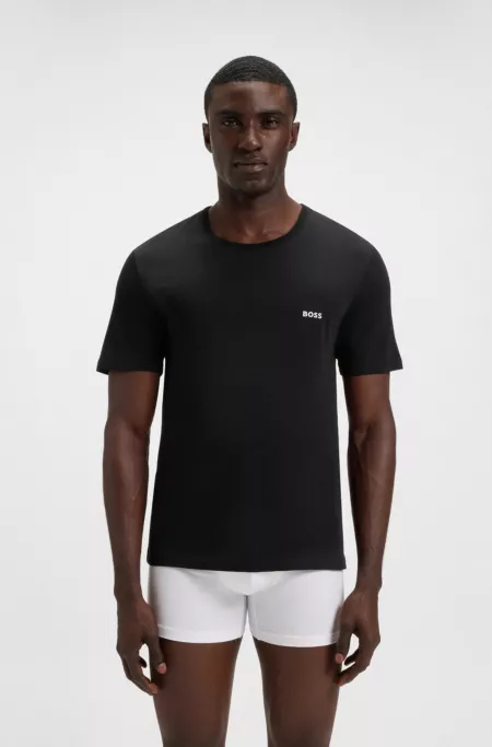 Three-pack of logo-embroidered T-shirts in cotton