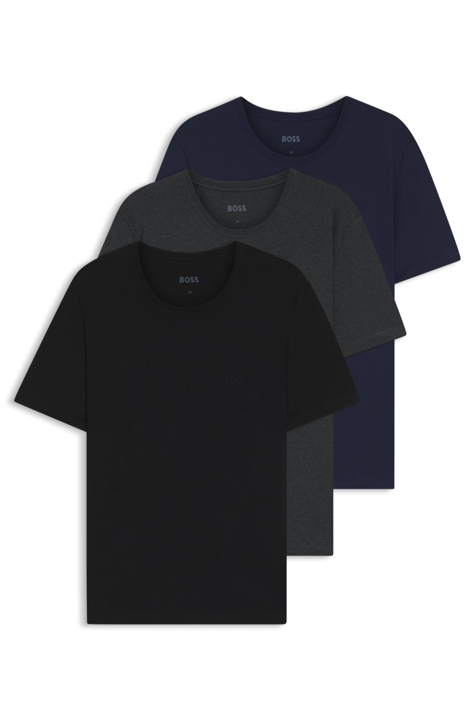 Three-pack cotton T-shirts