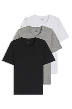 Three-pack of logo-embroidered T-shirts in cotton