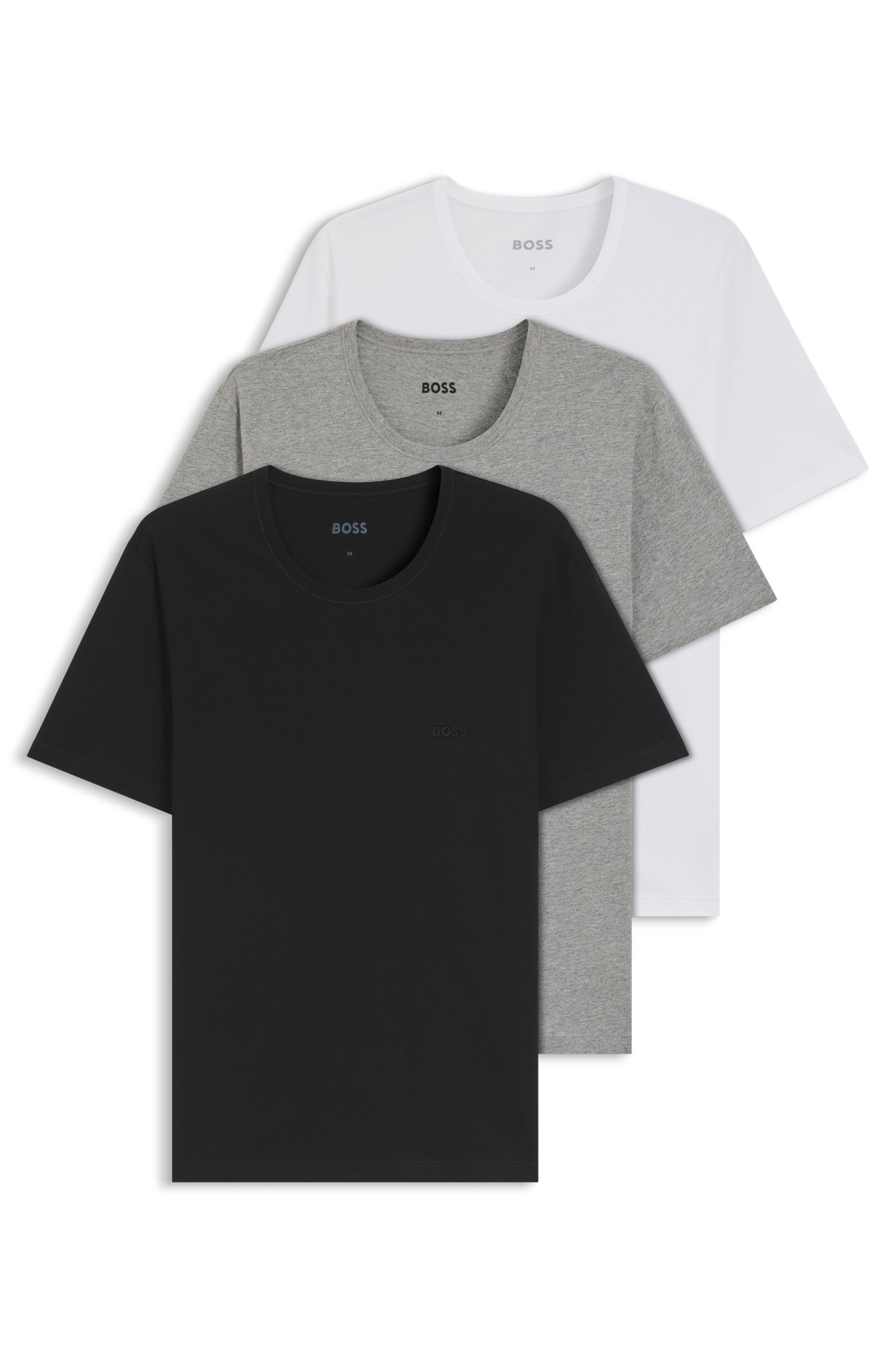 BOSS Black T-shirt rn 3p classic herr – bild 2