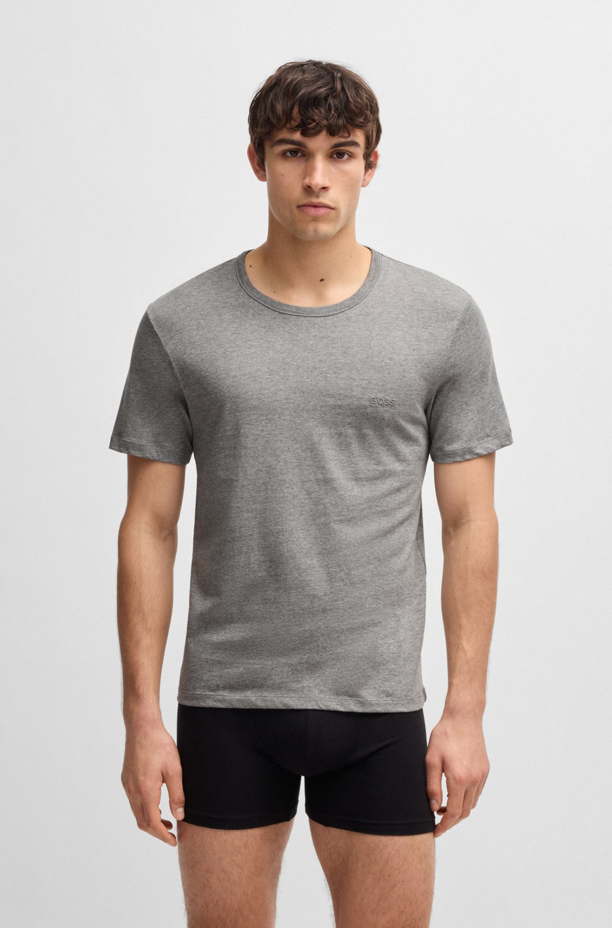 BOSS - Tシャツ3枚セット ロゴエンブロイダリー コットン BOSS - Tシャツ3枚セット ロゴエンブロイダリー コットン