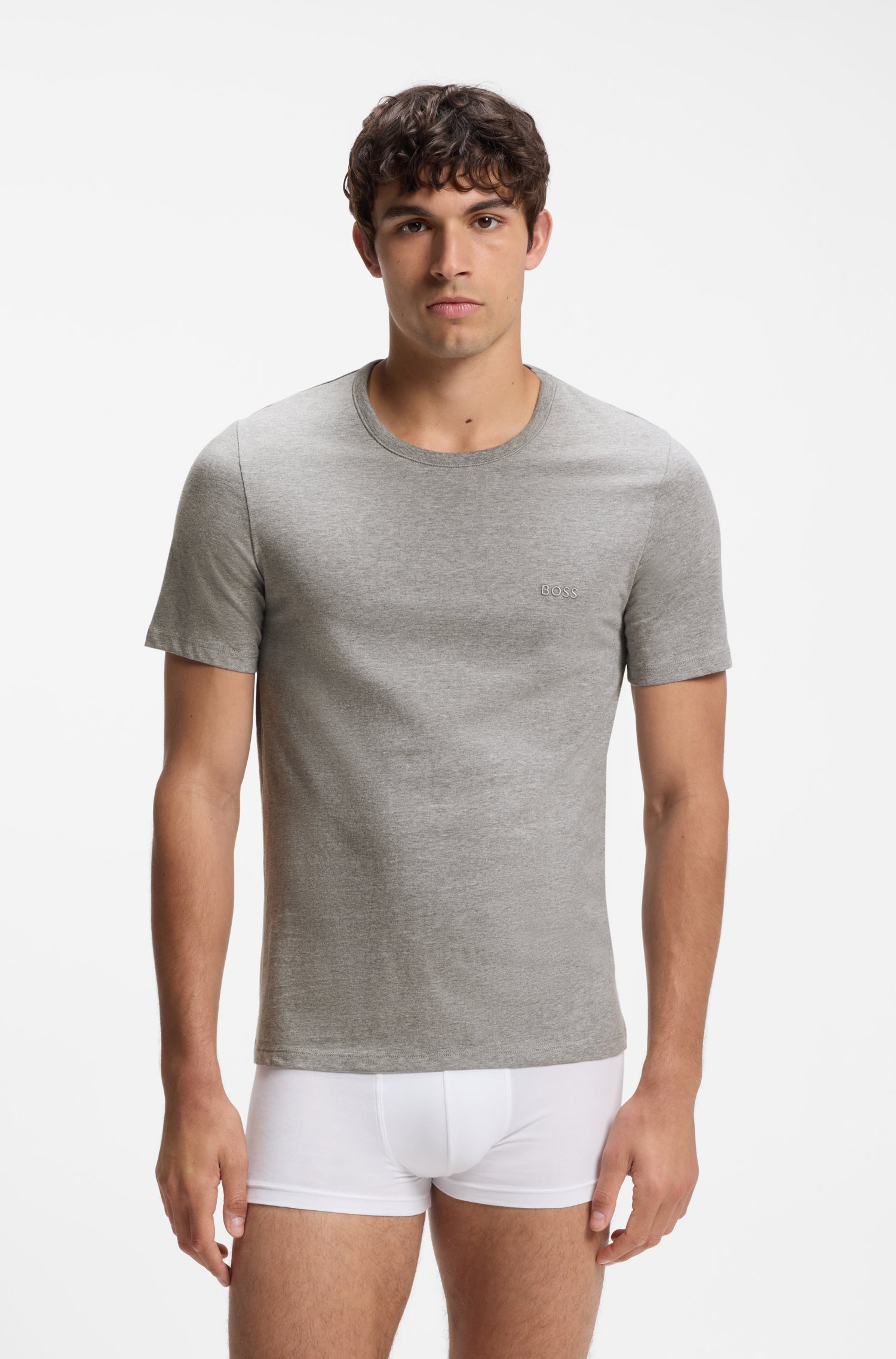 BOSS Black T-shirt rn 3p classic herr – bild 4