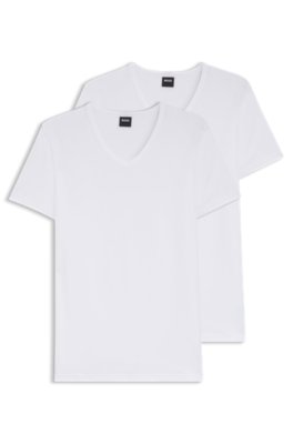 Two-pack of slim-fit stretch-cotton underwear T-shirts