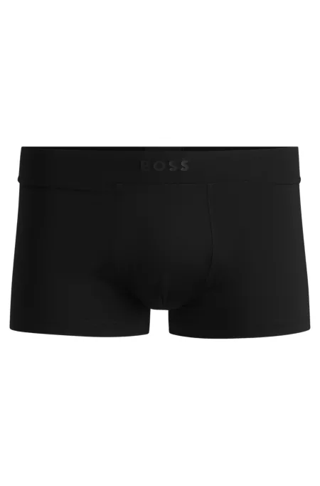 Stretch-jersey trunks with 3D logo