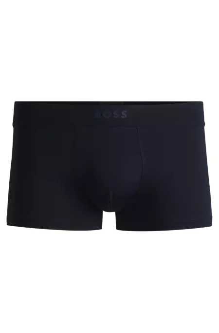 Stretch-jersey trunks with 3D logo