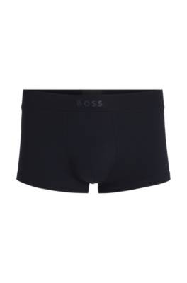 Stretch-jersey trunks with 3D logo