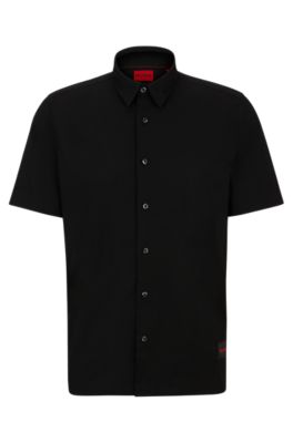 Hugo boss mens black shirt hotsell