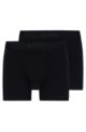Two-pack of stretch-modal boxer briefs with logo , Black