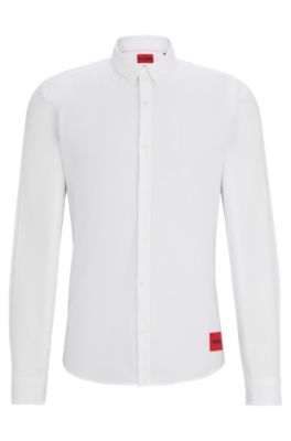 BOSS by HUGO BOSS Extra Slim-Fit Hemd aus Baumwoll-Popeline in Weiß für Herren Herren Hemden BOSS by HUGO BOSS Hemden 