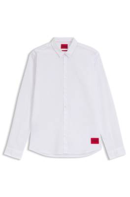 Hugo Extra-slim-fit shirt in stretch-cotton canvas casual skjortor herr – bild 4