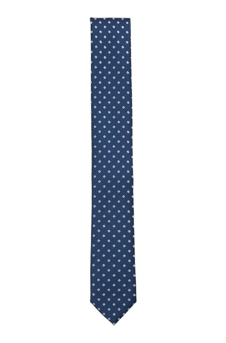 Cravatta a motivi in tessuto misto con fibra riciclata HUGO BOSS Uomo Accessori Cravatte e accessori Papillon 