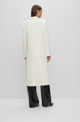 manteau long blanc