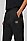带边框徽标装饰棉质混纺运动裤,  001_Black