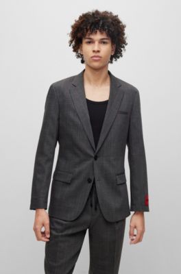 hugo boss glen plaid suit