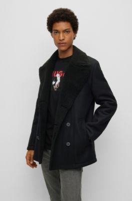 teddy coat slim fit