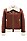 BOSS 博斯衣领饰带羊毛皮夹克外套,  219_Medium Brown