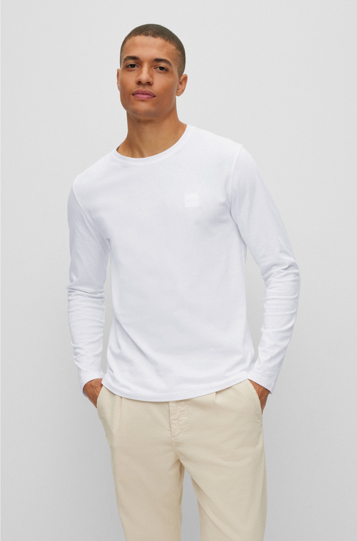 BOSS by HUGO BOSS X Russell Athletic Logo Patch T-shirt in White for Men