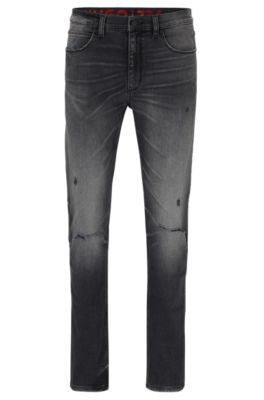 - Extra-slim-fit jeans in black comfort-stretch