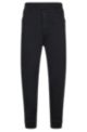 Relaxed-fit jeans in black denim with drawstring waist, Black