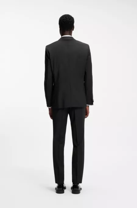 Extra-slim-fit tuxedo jacket in a wool blend