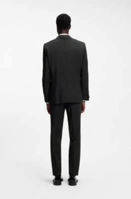 Hugo Extra-slim-fit tuxedo jacket in a wool blend kavajer herr – bild 2