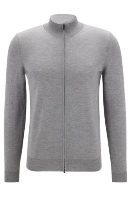 Hugo boss zip cardigan new arrivals