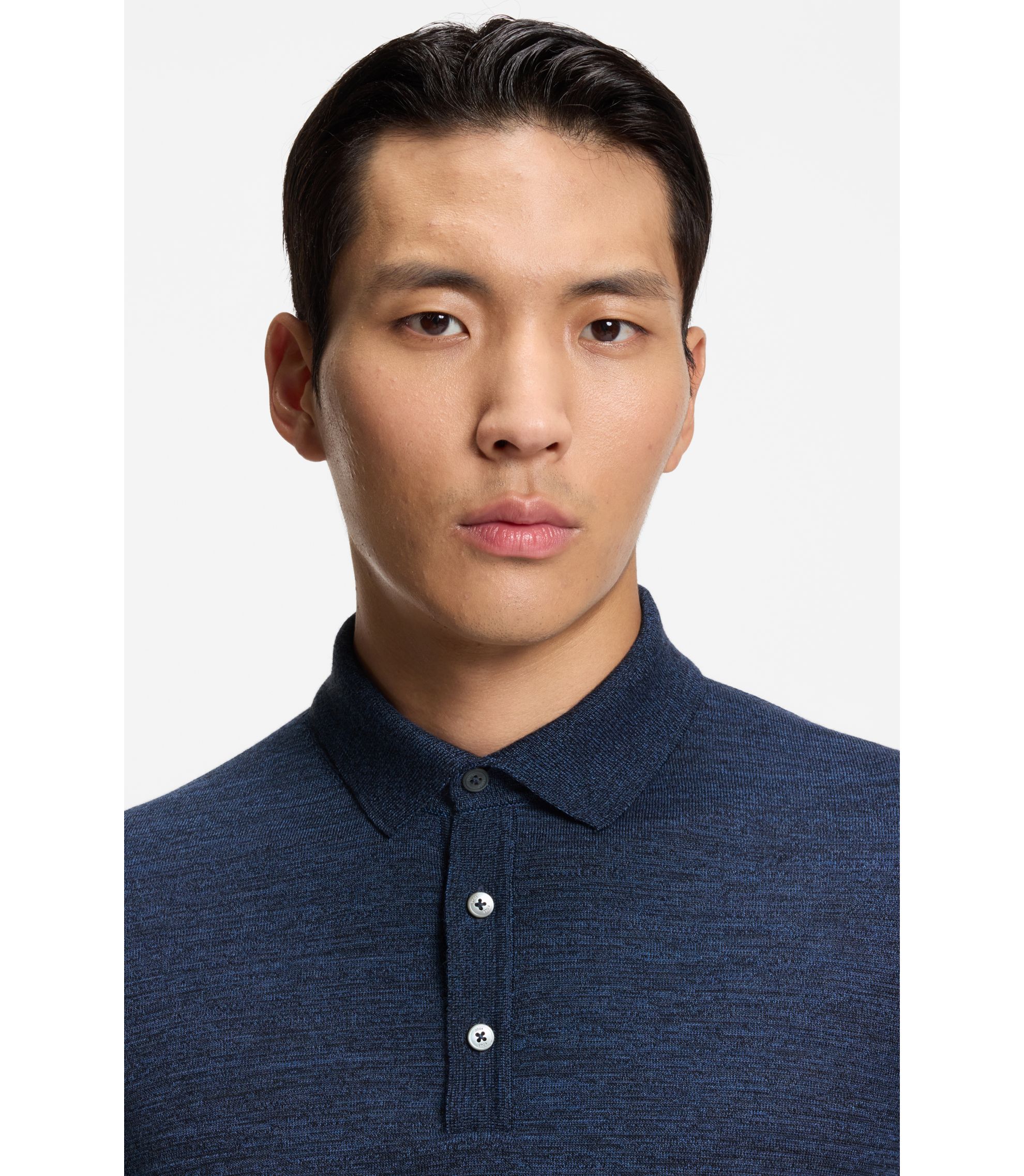 超美品 HUGO BOSS ドライバーズ ニット L ヴァージンウール HUGO セーター ニット ジップネック バージンウール メンズ