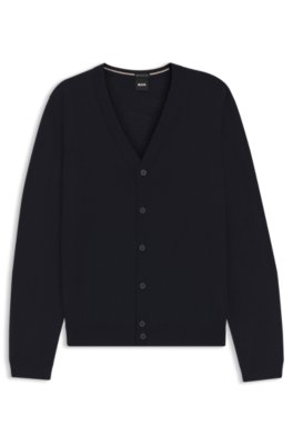 Cardigan à col V en laine