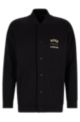 BOSS x AJBXNG Organic-cotton relaxed-fit sweatshirt, Black