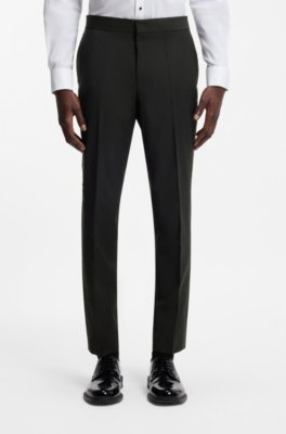 Extra-slim-fit trousers in a stretch-wool blend