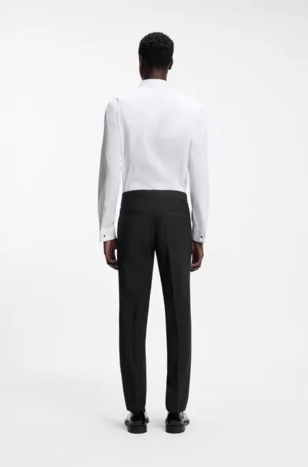 Extra-slim-fit trousers in a stretch-wool blend