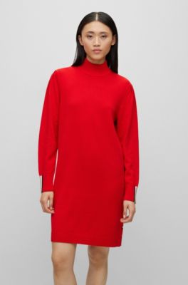 Rabatt 84 % Zara Casuales Kleid Rot KINDER Kleider Bi-Material 