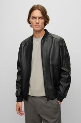 boss jacket leather