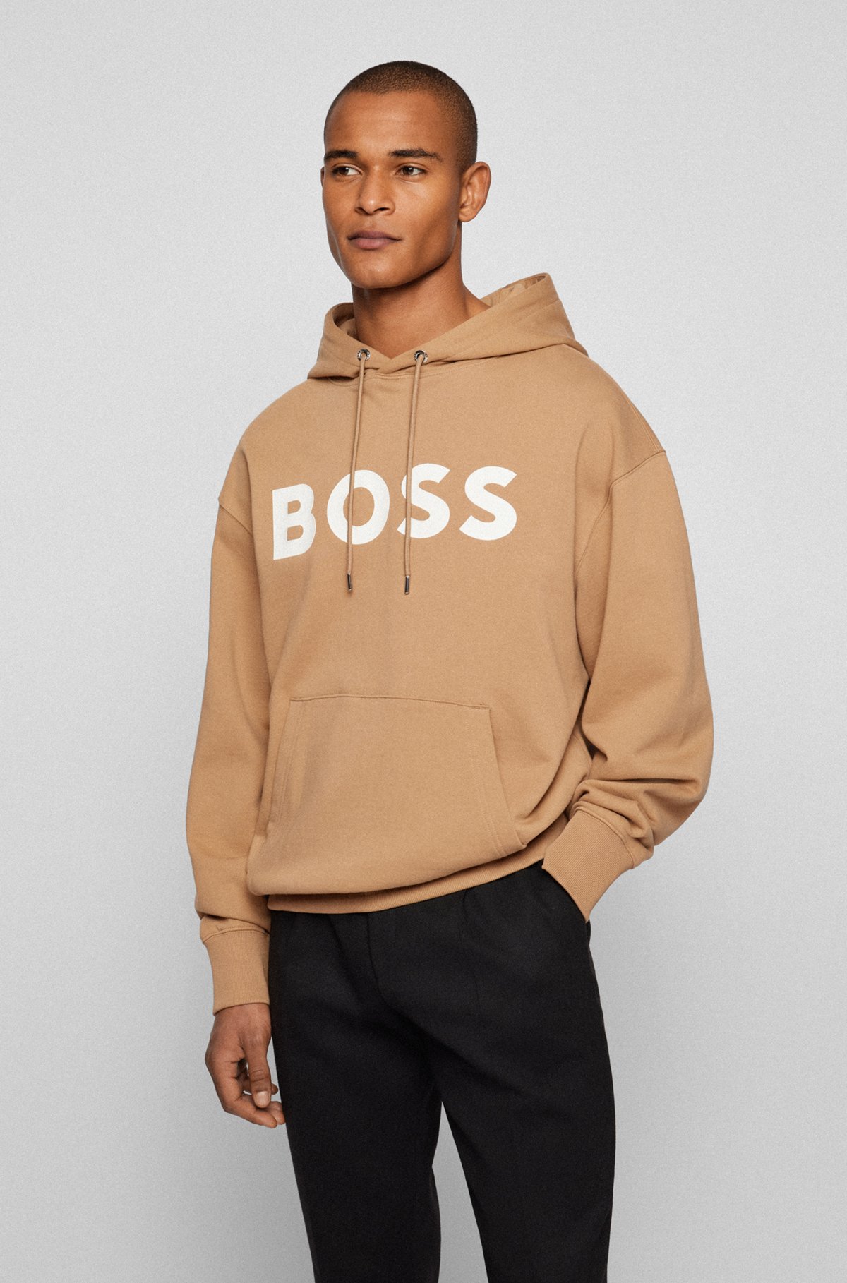 BOSS - hooded sweatshirt contrast logo